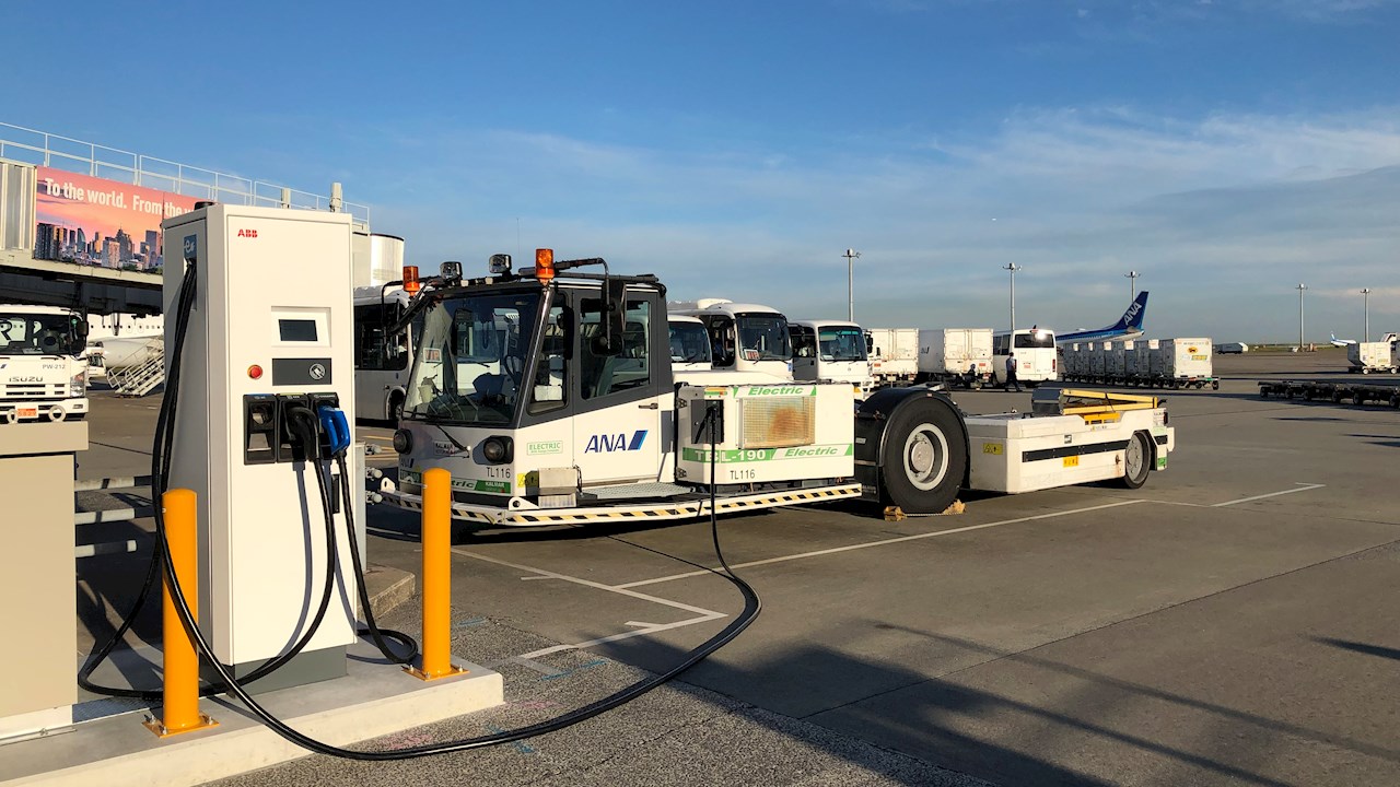 ABB Terra 54 model-family charger in a field installation