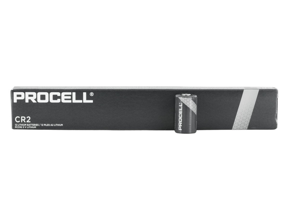 Pilas de litio Procell CR2, caja de 12 con una pila suelta