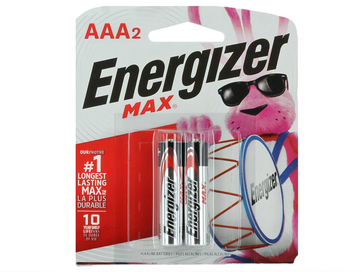 Tarjeta de detalle Energizer MAX AAA de 2 unidades