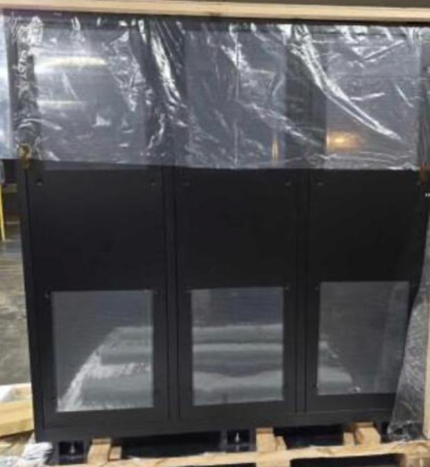 Original photograph of the PDU front cabinet with lower window doors