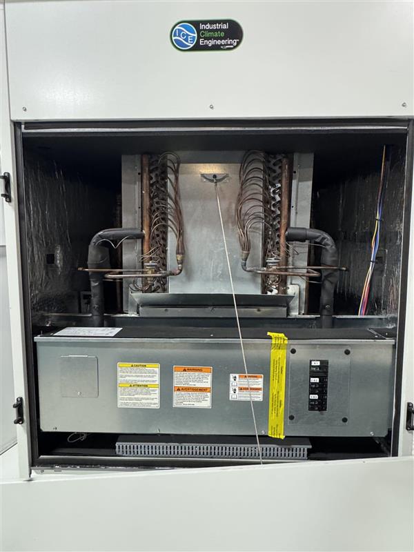 Opened service section of Marvair ICE CGA3150 unit