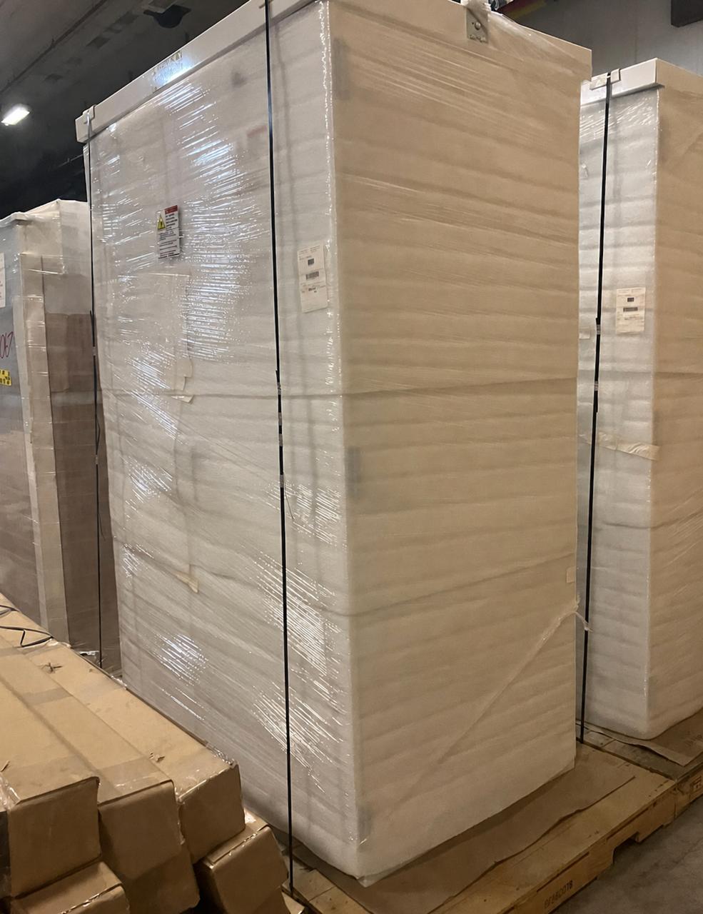 Wrapped outdoor switchgear assembly side view