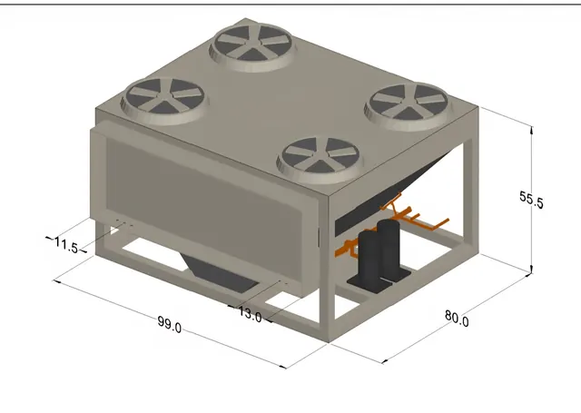 Daikin RCS040D dimensional drawing