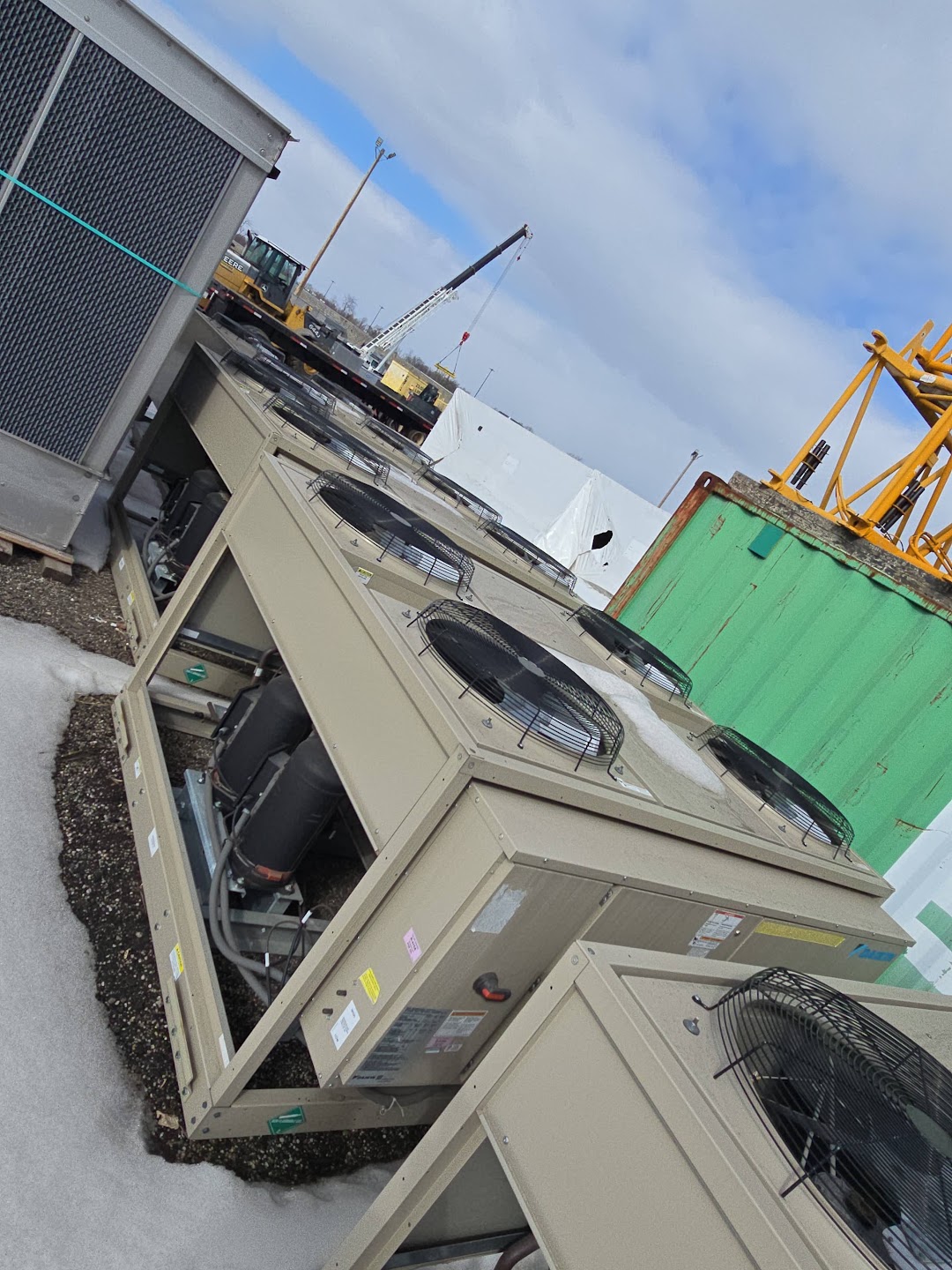 Daikin RCS040D units photographed in outdoor storage