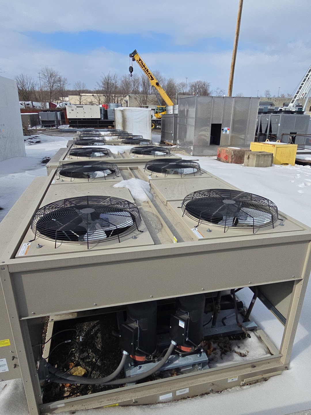 Daikin condensing unit side view