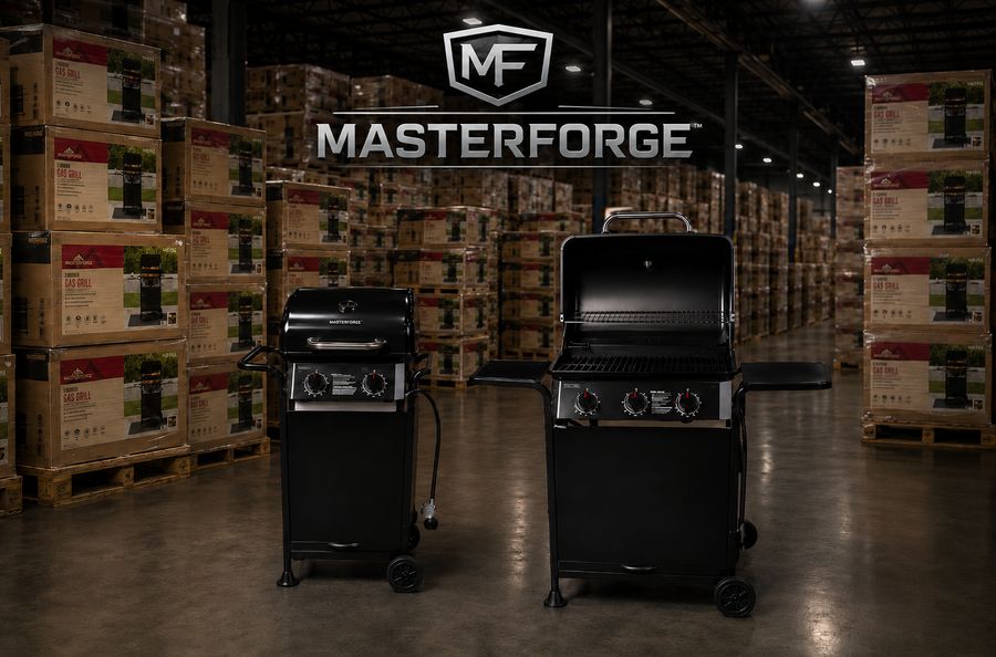 Master Forge propane gas grills exported to Asia